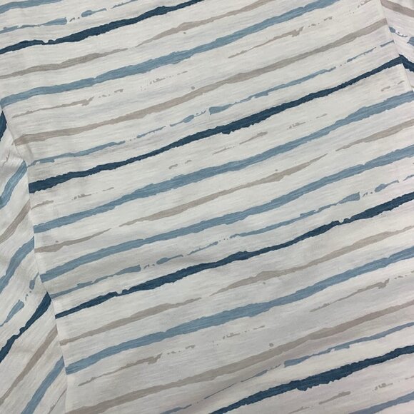 Spanner Tank Top 3X Plus Size NWT Cotton Blue Stripe Sleeveless Summer Shirt - Picture 7 of 10